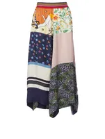 Patchwork Midi Skirt