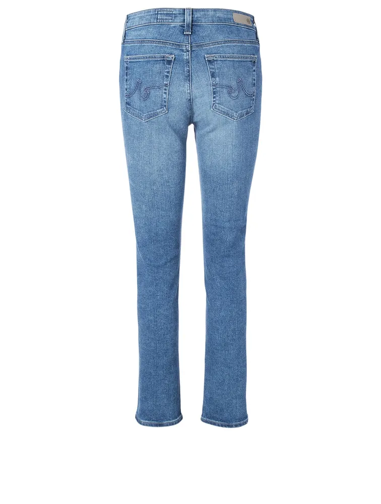 Mari High-Waisted Slim Straight Jeans