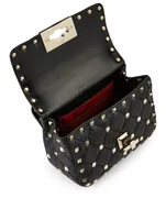 Rockstud Spike Leather Chain Bag