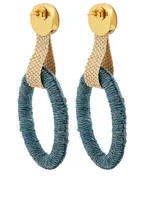 Maguey Oval Hoop Earrings