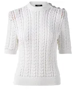 Crochet Short-Sleeve Top
