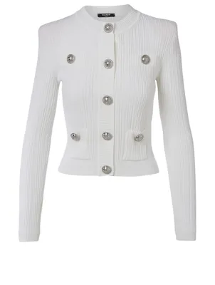Fitted Cardigan With Buttons