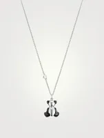 Petite Bo Bo 18K White Gold Necklace With Diamonds