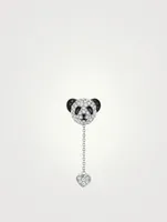 Petite Bo Bo 18K White Gold Earring With Diamonds