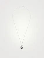 Petite Je T'Aime Bo Bo 18K White Gold Necklace With Diamonds