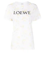 Cotton Logo T-Shirt Floral Print