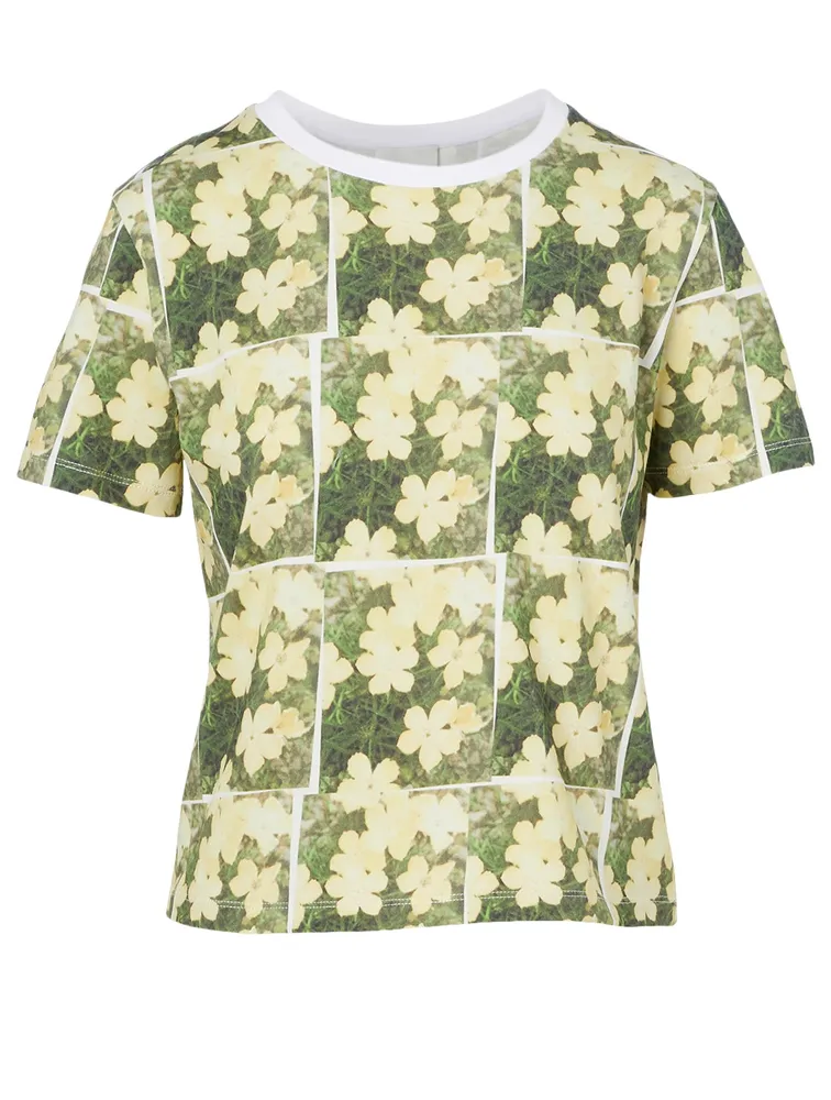 Cotton T-Shirt Daisy Print