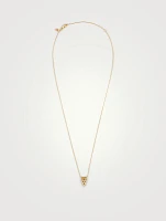 14K Gold Cascade Necklace With Diamonds