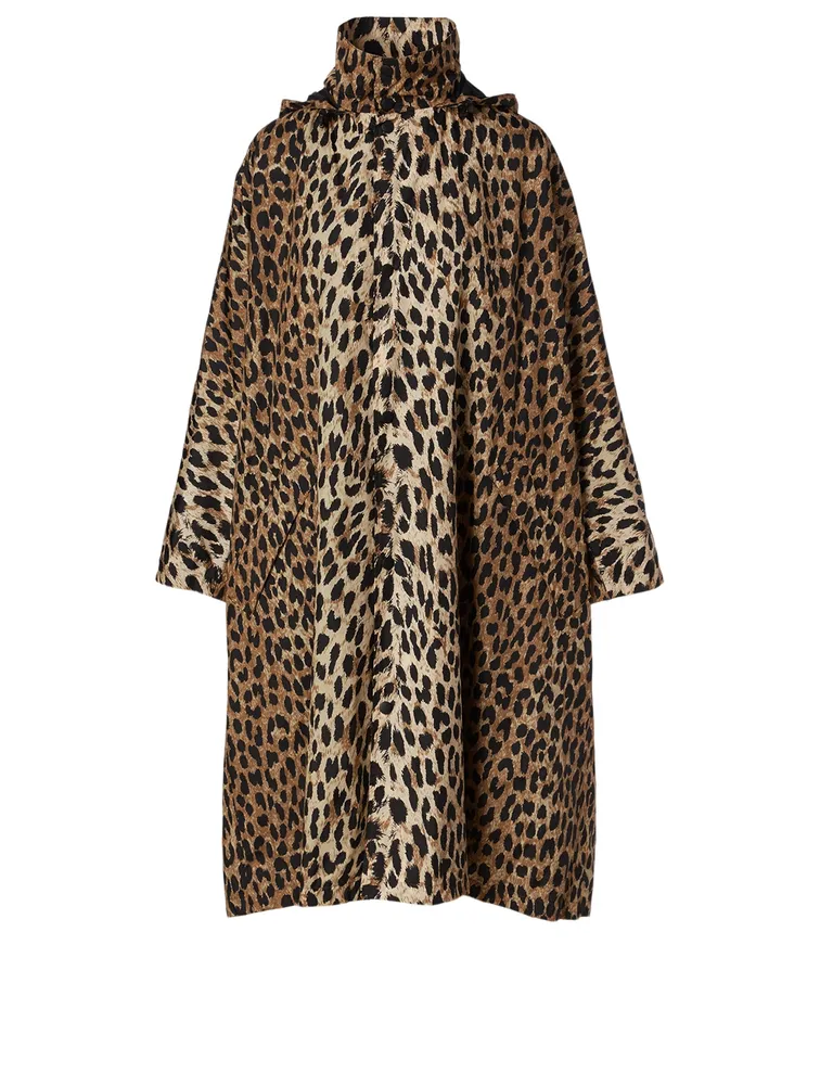 Opera Rain Coat Leopard Print