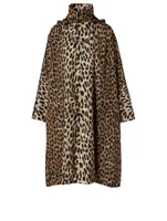 Opera Rain Coat Leopard Print
