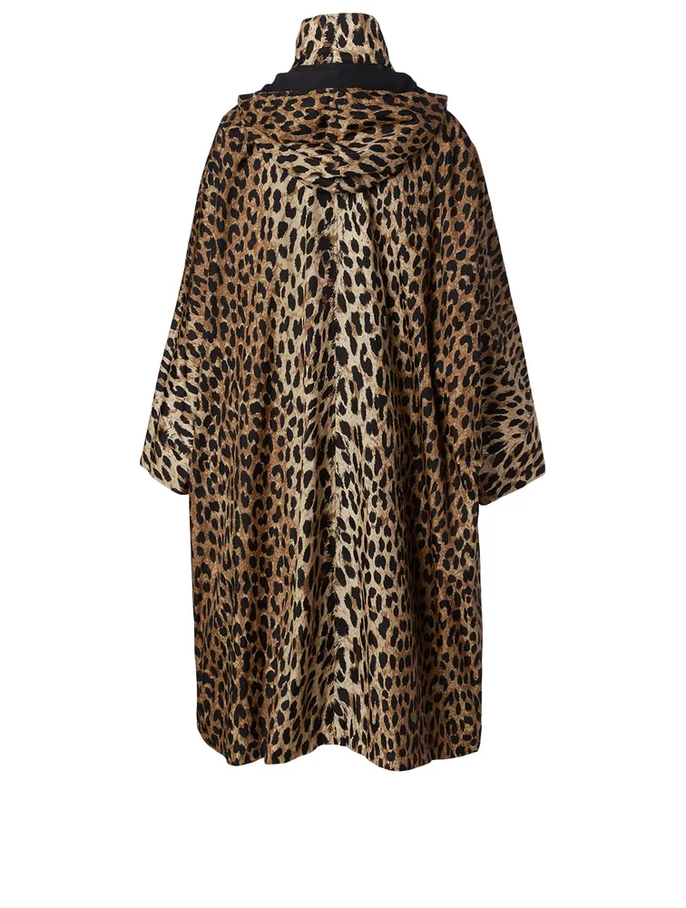 Opera Rain Coat Leopard Print