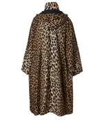 Opera Rain Coat Leopard Print
