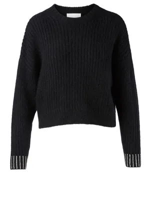 Wool And Mohair Embellished Sweater