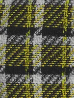 Tweed Mini Skirt Glen Check Print