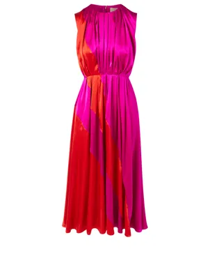 Cora Silk Midi Dress