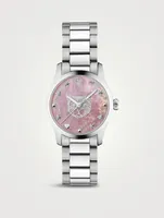 G-Timeless Feline Head Stainless Steel Bracelet Watch