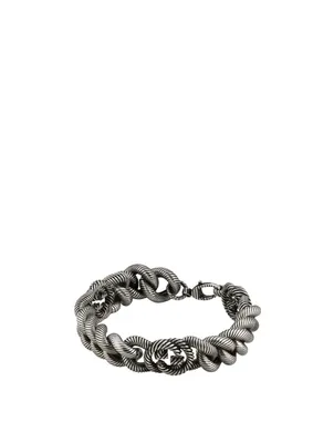 Silver Bracelet With Interlocking G