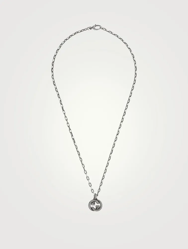 Silver Necklace With Interlocking G