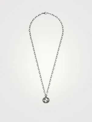 Silver Necklace With Interlocking G