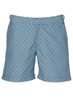 Bulldog Swim Shorts Geo Print