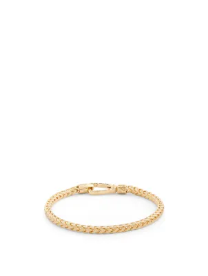 Ulysses 18K Yellow Gold Polished And Matte Plated Bracelet
