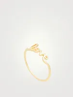 Small 14K Gold Love Ring