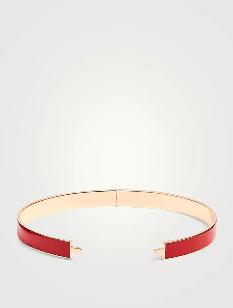 Wulu 18K Rose Gold Bangle Bracelet