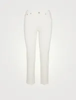 Isabelle High-Waisted Straight Crop Jeans