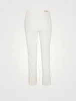 Isabelle High-Waisted Straight Crop Jeans