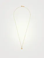 14K Gold Happy Face Necklace