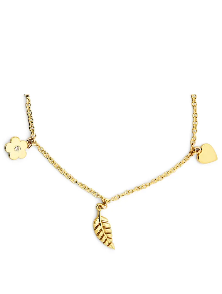 Mini 18K Gold Charm Bracelet