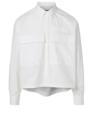Cotton Shirt With Flap Pocket