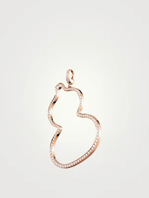 Wulu 18K Rose Gold Pendant With Diamonds