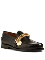 Leather Loafers With Chain