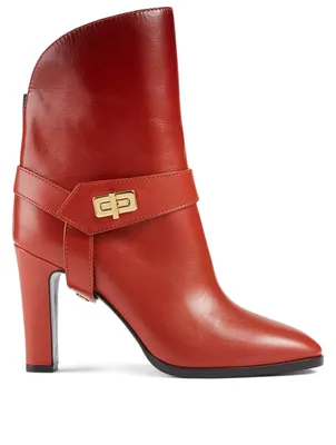Eden Leather Heeled Ankle Boots