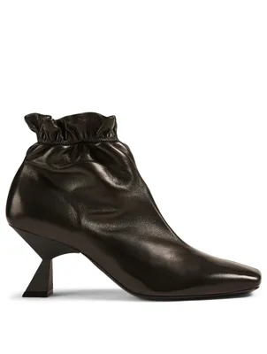 Iris Leather Heeled Ankle Boots
