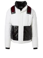 Padded Shell Jacket With Velvet Trim