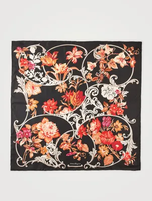 Silk Scarf In Floral Print