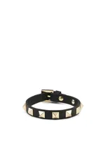 Rockstud Leather Bracelet