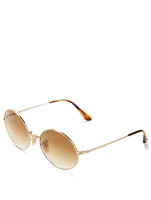 RB1970 Oval Metal Sunglasses