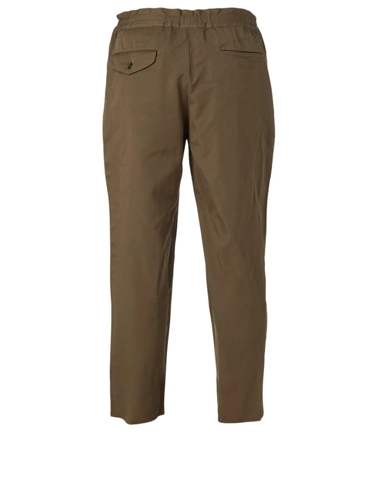 Elastic-Waist Pants
