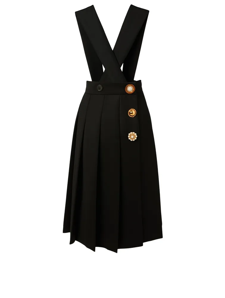 Wool Pinafore Dress