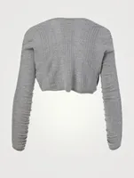 Cashmere And Silk Cropped Cardigan