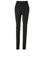 Wool Stretch High-Waisted Pants