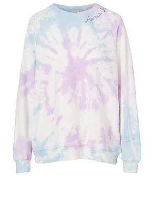 Coachella "Après Swim" Crewneck Sweatshirt Tie Dye