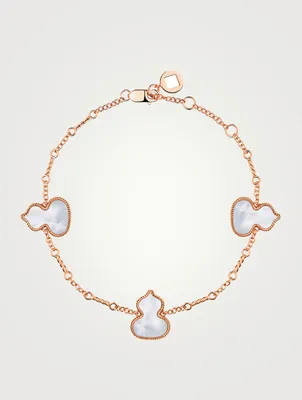 Wulu 18K Rose Gold Bracelet With Mother-Of-Pearl