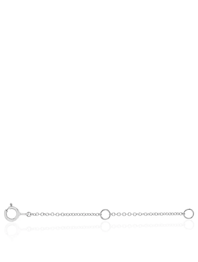 14K White Gold Chain Extender