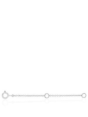 14K White Gold Chain Extender