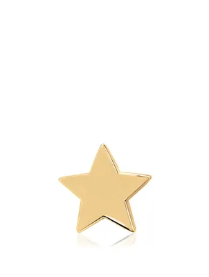 14K Gold Star Stud Earring
