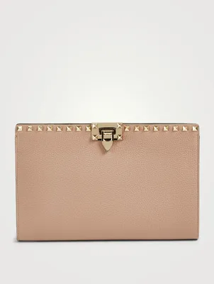 Large Rockstud Leather Pouch